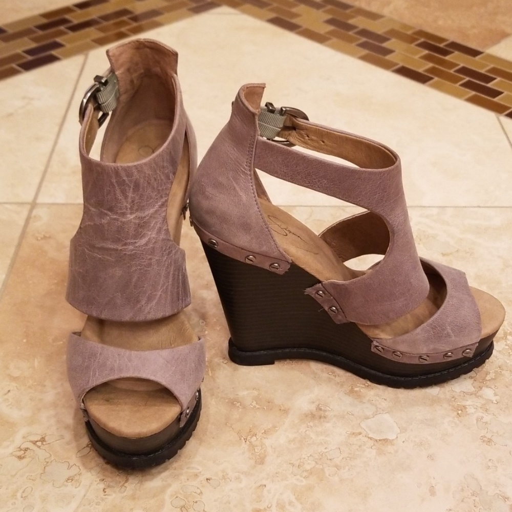 Jessica Simpson wedge heels